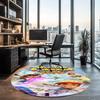 Subway Surfers Printed Round Rug Carpet Chair Rug Area Rug Entryway Doormats,for Office Chair Living Room Bedroom Kitchen Room.