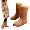 New Style Snow Boots and Women's Shoes, with Added Fleece and Thickened Flat Mid-calf Women's Boots and Cotton Shoes