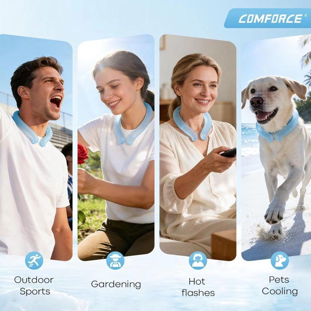 Instant Cooling Ice Neck Cooler Non-toxic Cooling Neck Wrap Portable Cooling Collar  Outdoor