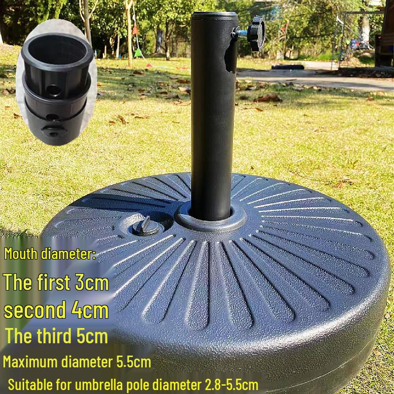 Weighted Outdoor Umbrella Base with Water and Sand Injection