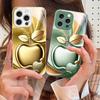 Apple Золотые листья для iPhone 16 E 15 14 13 Plus 12 mini 11 Pro Max XR Xs Max 16E X 7 8 6 6S 2022 Чехол для телефона из закаленного стекла