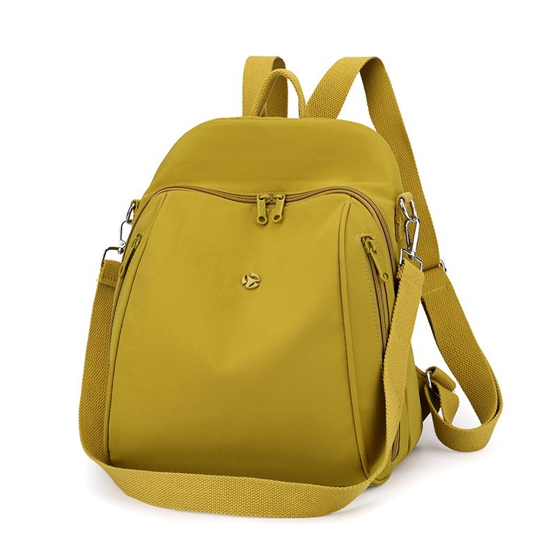 Однотонный женский рюкзак большой вместимости, дорожный рюкзак, легкая нейлоновая сумка