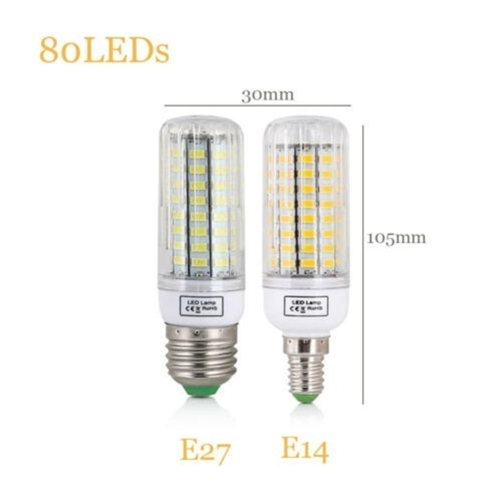Светодиодная кукурузная лампа E27 AC110V 5730 SMD, от 24 до 165 светодиодов, прожектор для внутреннего освещения