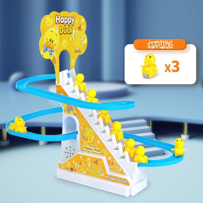 Пятачок поднимается по лестнице Легкая музыкальная композиция Интересные электрические игрушки Утка-головоломка Детский подарок Коробка с красками для мальчиков и девочек