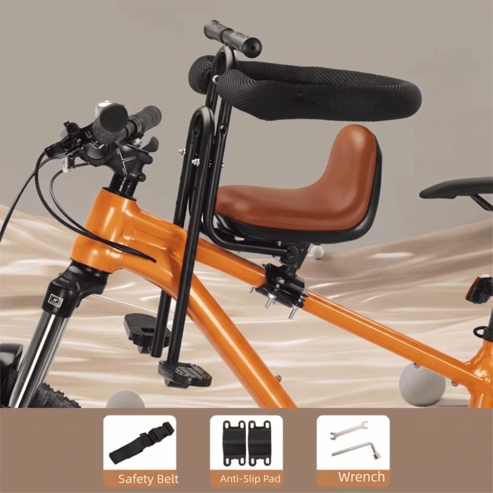 Front Mounted Bike Child Seat Full Surround Safety Mountain Bike Child Seat Folding Bike Use
