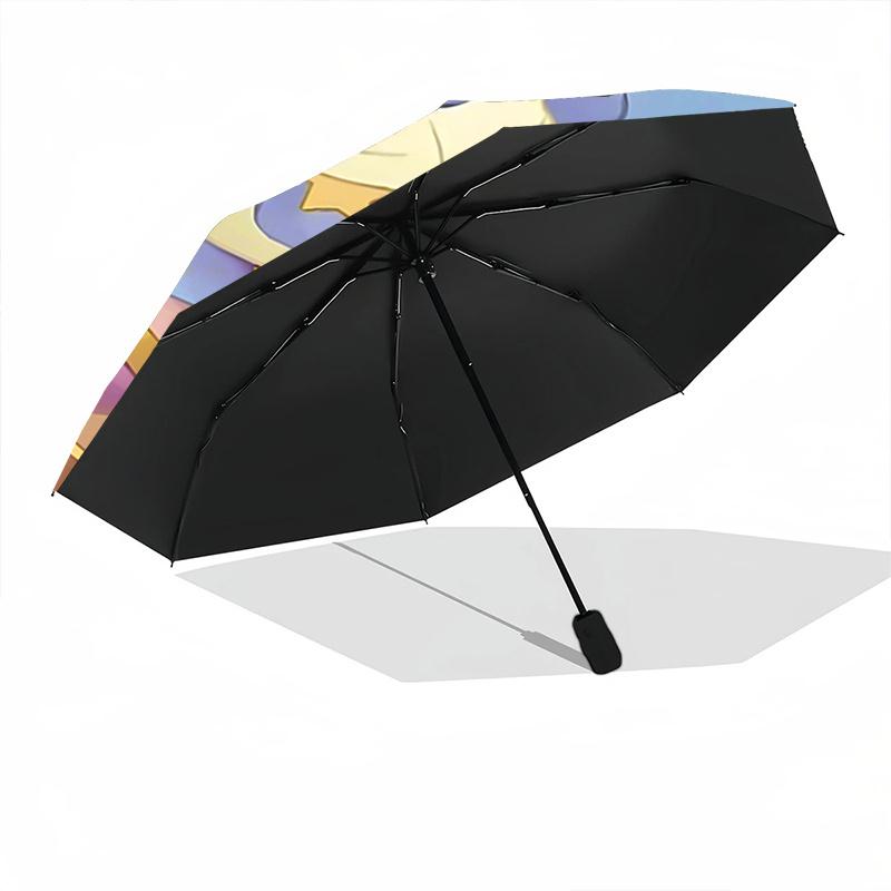 1pc ShellieMay in the Snow Pattern Umbrella, Fashionable, Personalized, High-Value Folding Umbrella, a Must-Have for Summer, 8-Rib Durable I