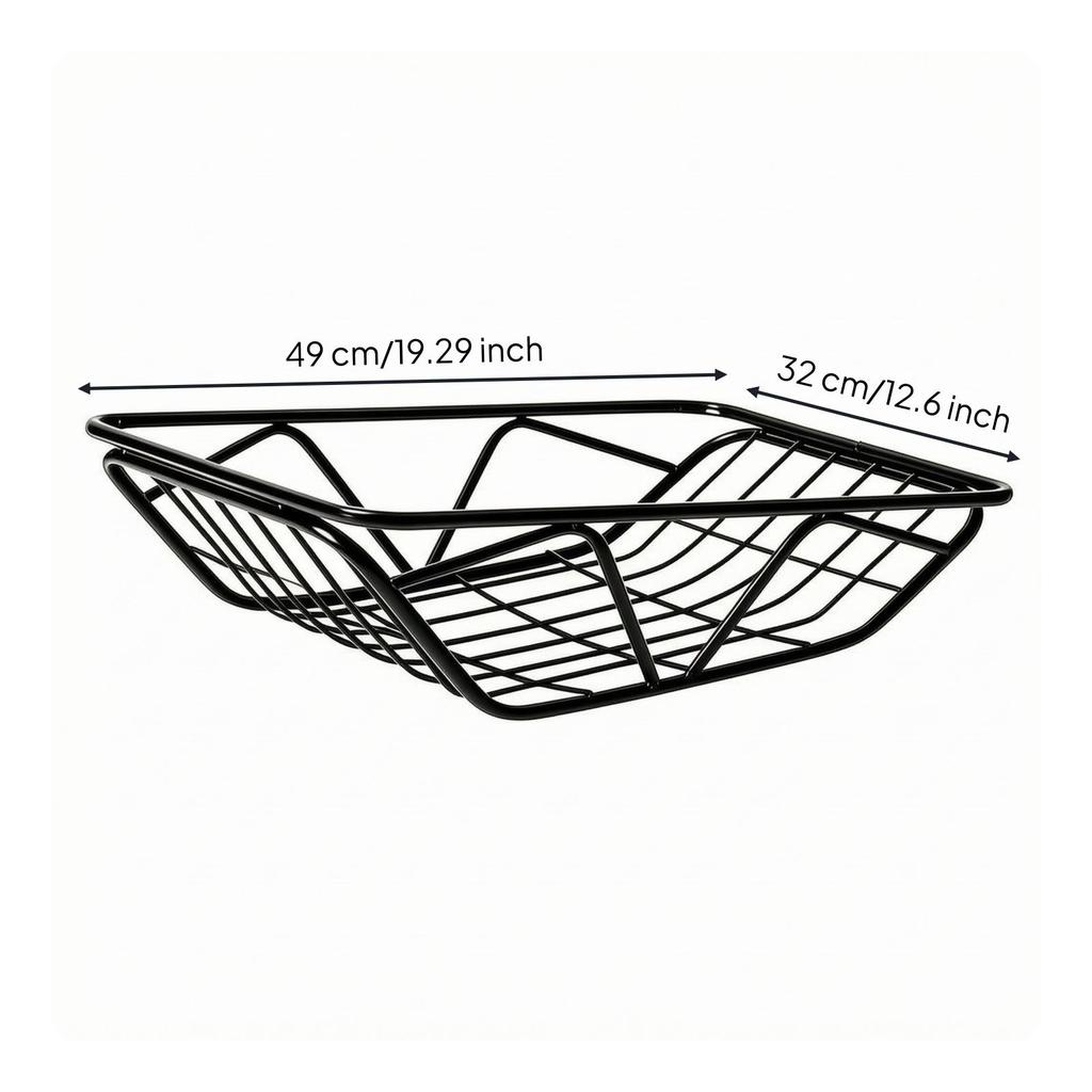 Bike Rear Basket Secure Long-Lasting for Commuters