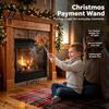 Fun Payment Wand Christmas Tap for Credit Card, Contactless Tool with Festive Snowflake Holiday Stick Gingerbread Design, Plastic to Pay Shopping Use