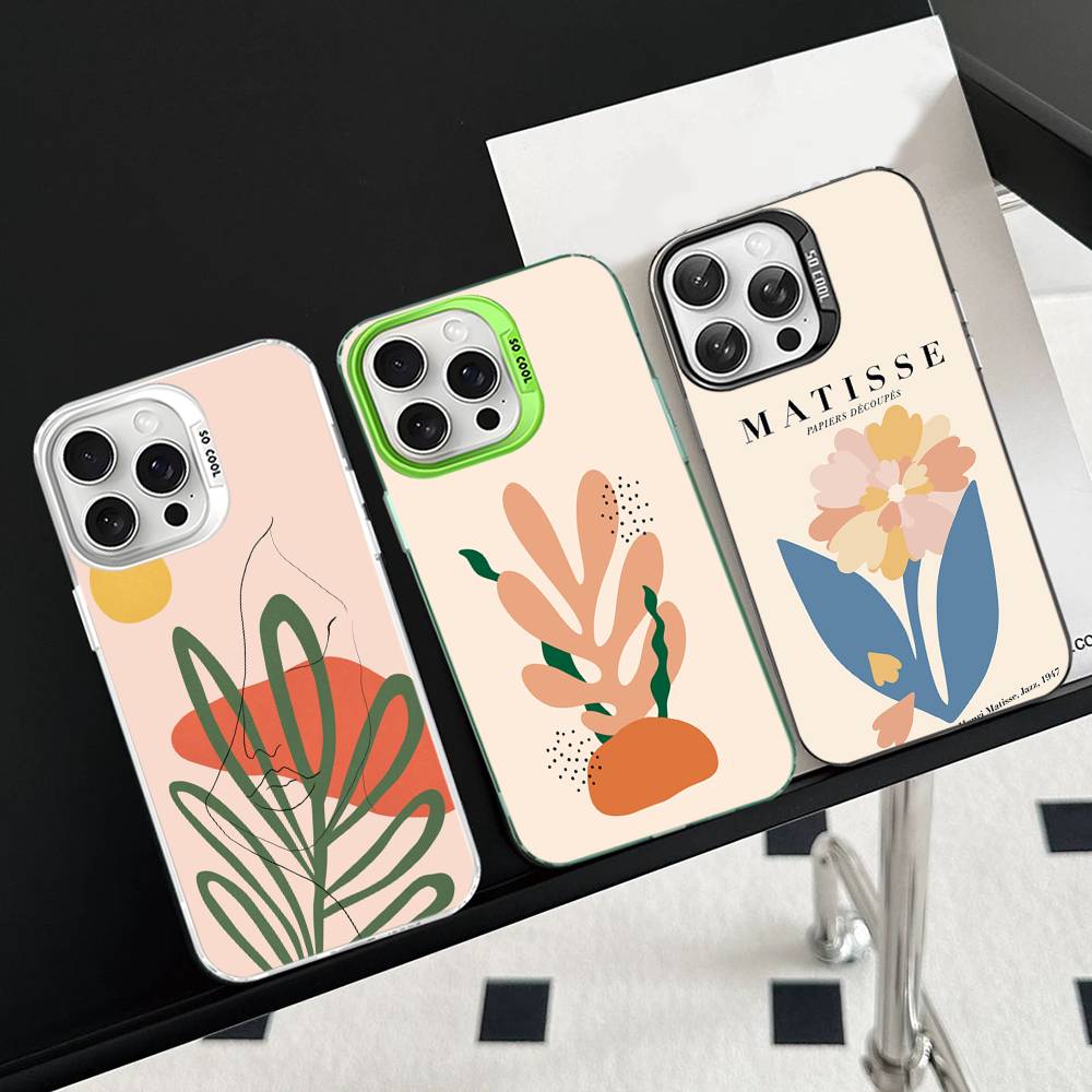 Забавный чехол для телефона с картиной Анри Матисса для iPhone 17 16 15 14 13 Pro 12 11 Pro Max PLUS Цветная задняя крышка
