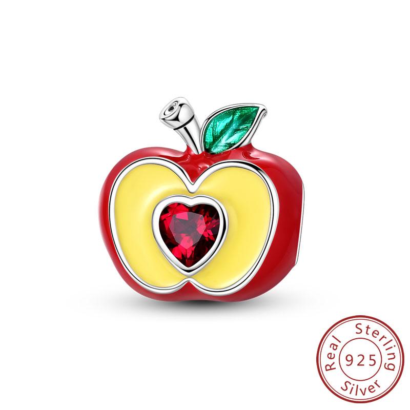 Red Series Charms Beads Pendan 925 Silver Suitcase Red Wine High Heels Cherry Charm Fit Bracelet Woman Jewelry