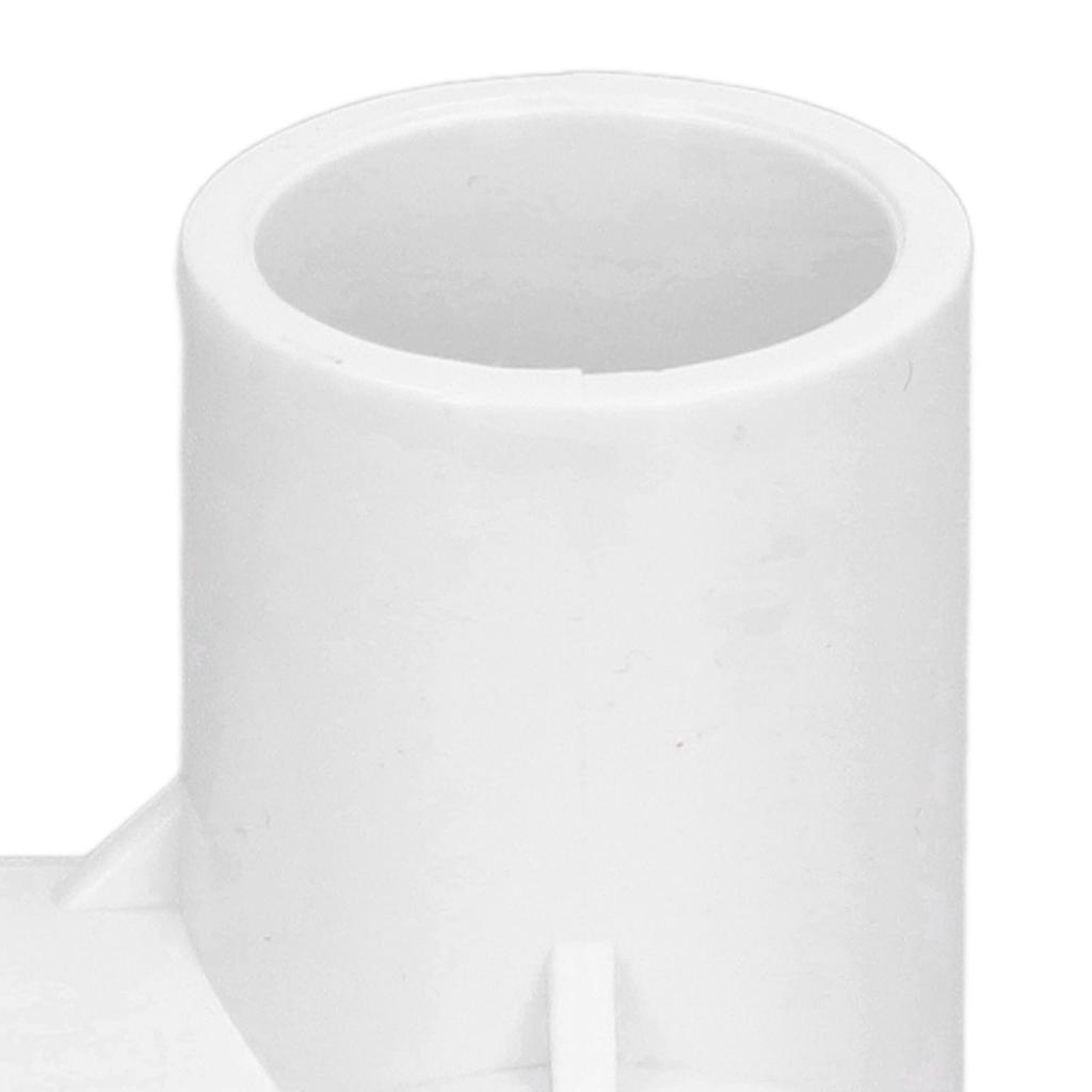 10PCS 3 Way Pipe Fittings PVC Plastic Right Angle Tee Corner Connector 20mm Inner Diameter White