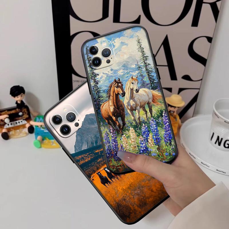 Fine Horse New High-End Shell Phone Case for OPPO A3 Pro A72 A74 A76 A77 A77S A78 A79 A94 A95 A96 A18 A40M A58