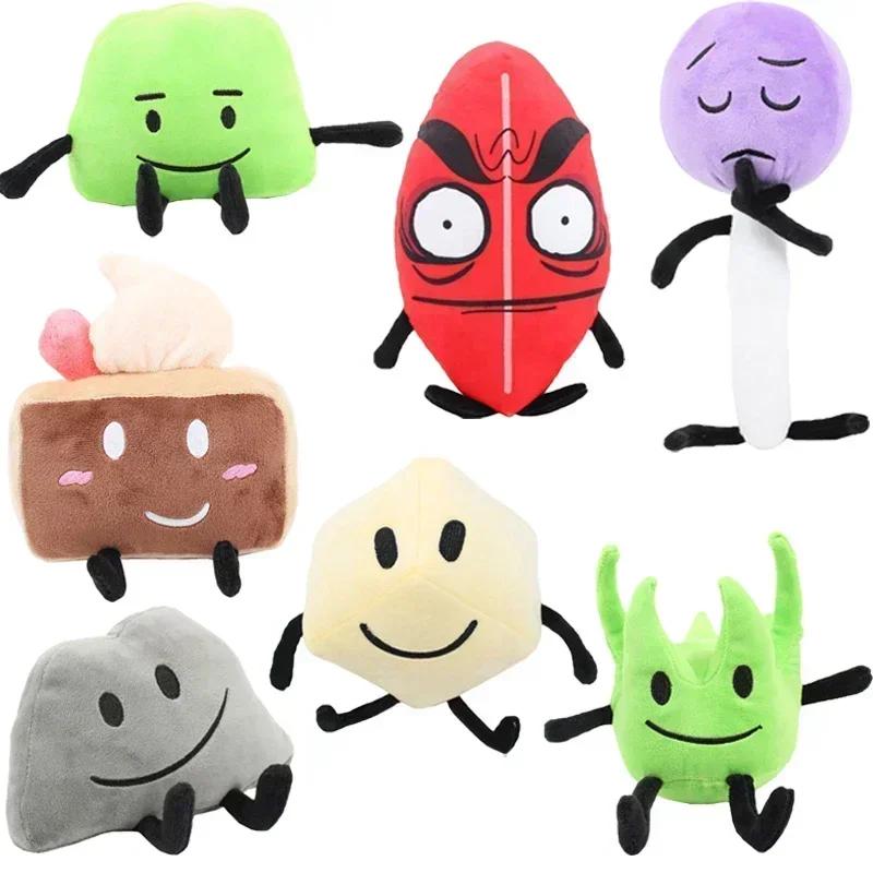 Battle for Dream Island Plush Toys BFDI Plushie Dolls Anime Leaf Fire Flower Waterdrop Bubble Stuffed Figure Kids Peluche Gifts