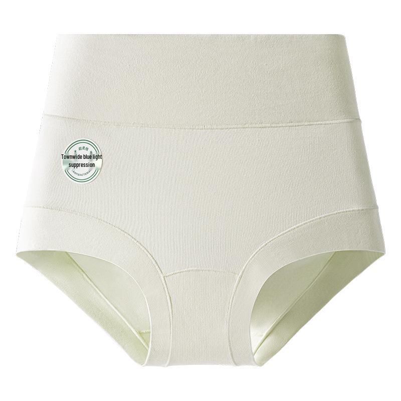 Women's Plus Size High-Waisted Hip-Lifting Flat-Leg Safety Pants with Antibacterial Pure Cotton and Extended Crotch