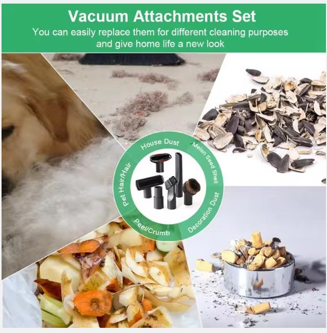2025 6-элементные насадки для пылесоса, универсальные насадки для пылесосов, для Karcher, Miele, Siemens, AEG,