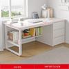 Simple Integrated Computer Desk with Cabinet for Bedroom or Apartment
