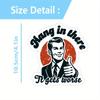Stick on, the situation will get worse stickers, funny and ironic quote stickers suitable for laptops, helmets, and black comedy stickers