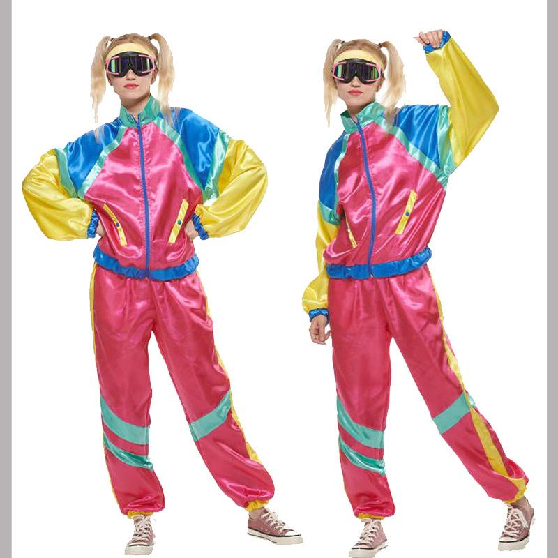 E-commerce, Couple Halloween Retro 70th Generation Hip Hop Rock Music Opera Costume