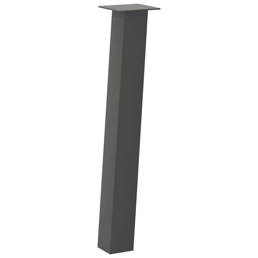 Vidaxl Nogi Do Stolika Kawowego, 4 Szt., Antracyt, 72 Cm, Stal