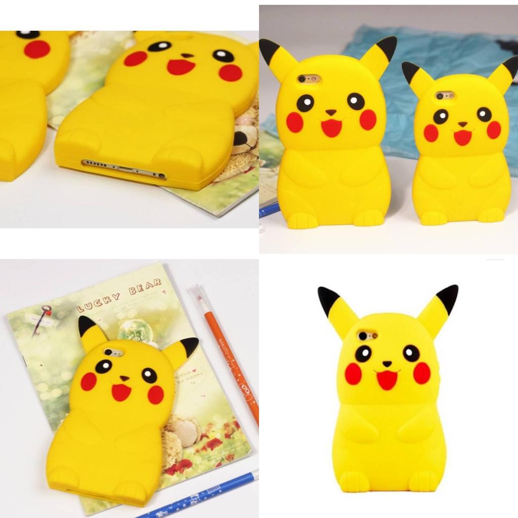 Pokmon Pikachu Silicone Phone Case With Foldable Stand For Iphone 4 And 5 Protectors