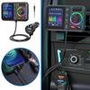 Беспроводной Автомобильный FM-передатчик Большой Цветной Экран QC3.0 2.4A Двойной USB Быстрая Зарядка Громкая Связь Aux MP3 Музыкальный Плеер
