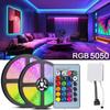 RGB 5050 Led Light Strip Kit Remote Control  Led Flexible Ribbon Diode Tape for TV Backlight Room Decoration 54Leds/M