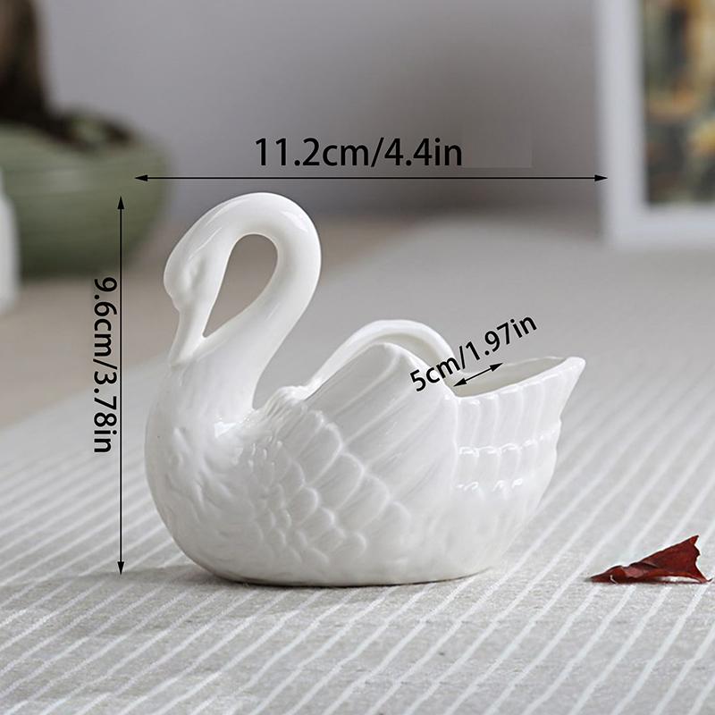 Лебедь многофункциональный подсвечник цветочный горшок держатель для свадебного подарка украшение для дома коробка для хранения конфет ювелирных изделий