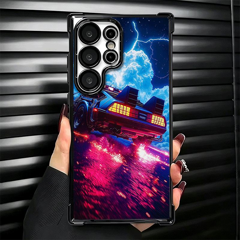 Защитный чехол с покрытием «Назад в будущее» для Samsung Galaxy S24 S25 FE S26 Edge S23 Ultra S22 S21 Plus S20, противоударный с подушкой безопасности