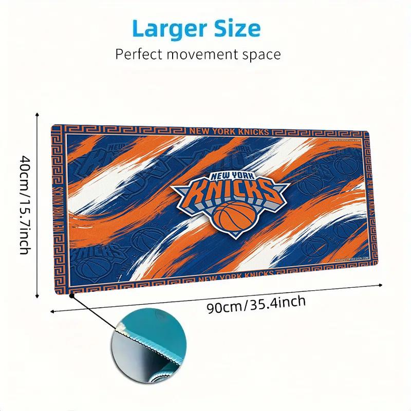 NY Knicks Color Mouse Pad Large Gaming Table Cushion Non-slip Laptop Tablet Big Mousepad XXL Mat Mini PC Playmat With Lock edge