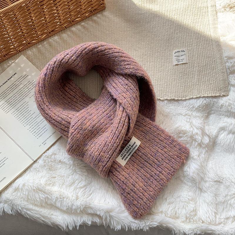 Шарф женский зимний высококлассный новый легкая роскошь Анжела красный вязаный шарф шарф