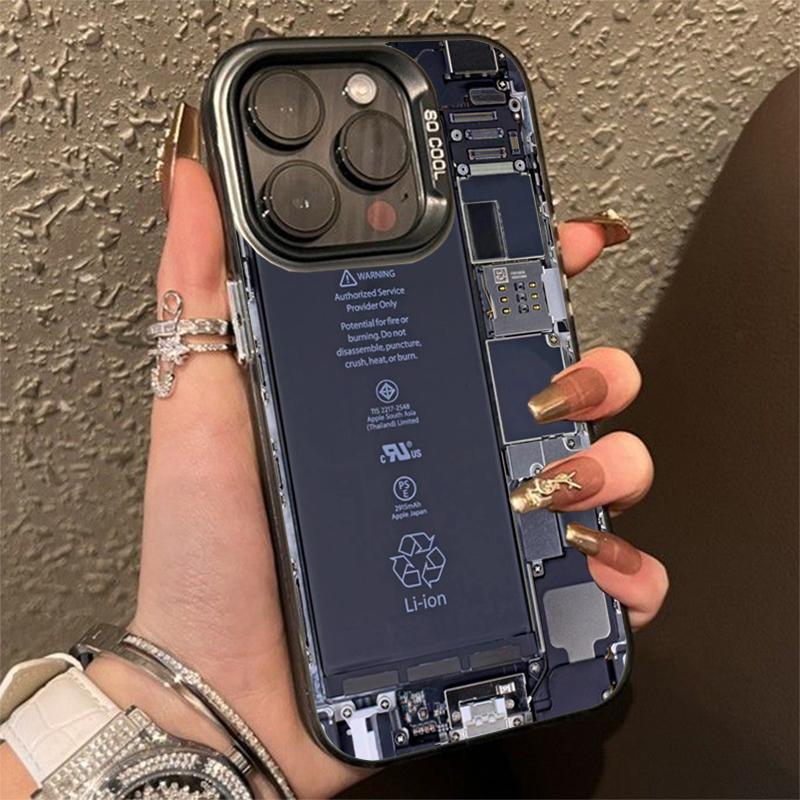 Чехол для телефона с кибернетической печатной платой для iPhone 16 15 14 13 12 11 Pro Max XS X XR 7 8 Plus Mini SE 2020 2022 Ударопрочный Funda