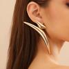 Exaggerated Irregular Geometric Large Earrings Perforated Earrings Jewelry Accessories