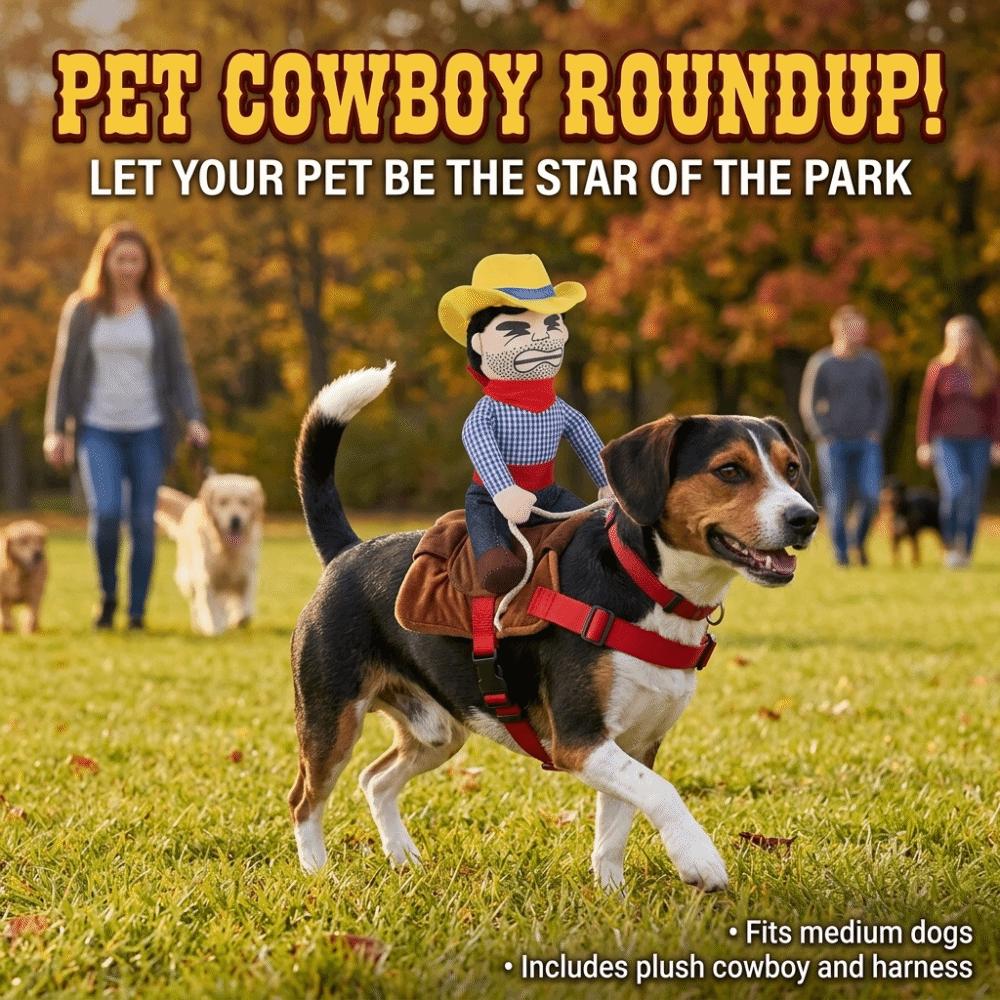 Durable Polyester Dog Cowboy Costume Adjustable Design Hook Loop Knight Costume With Hat With Funny Costume Halloween