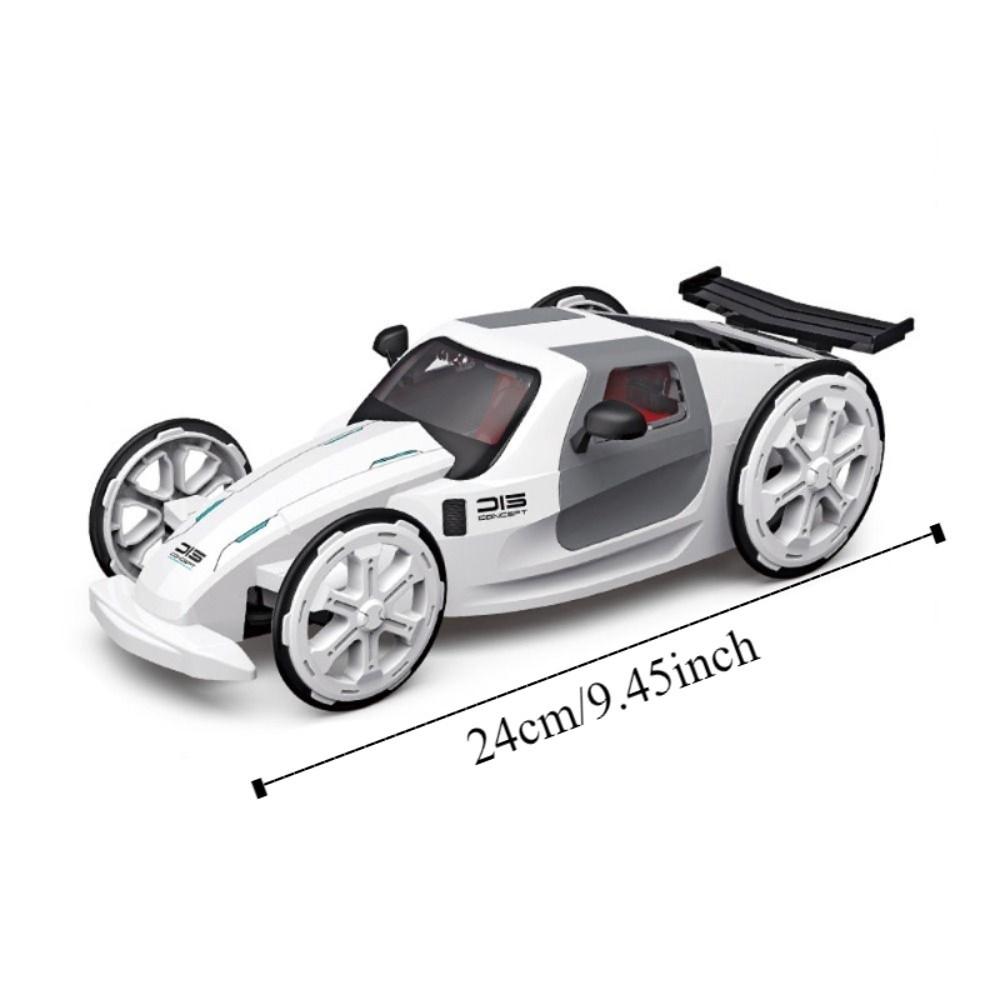 Model Toy Assembled Solar Powered Sports Car Plastic Power Drive Racing Car Decoration Accessories