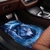 Автомобильные коврики 1 шт. 2 шт. 4 шт.. Автомобильные коврики с принтом «Волк с голубыми глазами» - Подходят,, Нескользящая резиновая основа, Всепогодная защита для передних A