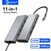 Док-станции USB C 11-в-1 USB C HUB Адаптер Type C на 4K HDMI USB 3.0 Сплиттер с PD/RJ45/3,5 мм/TF/SD Для ноутбука Macbook