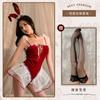Velvet Embroidered Lace Lingerie Female Christmas Bunny Sexy Uniform Seduction Sao Perspective Suit Seduction