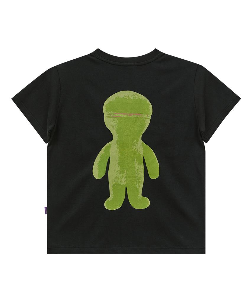 HOODHOOD Alien Graphic Short Sleeve T-Shirt Black