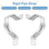 uxcell 16pcs Rigid Pipe Straps Fits M50 (2") Tube OD, 2 Hole Stainless Steel