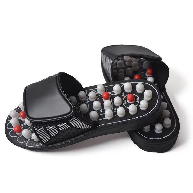 Round Dot Foot Massage Slippers For Men And Women With Elevation Function