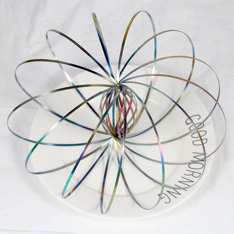 New Magic Ring Toroflux Torofluxus Flowtoy Amazing Flow Ring Toys Kinetic Spring Toy Funny Outdoor Game Intelligent Toy Fidget