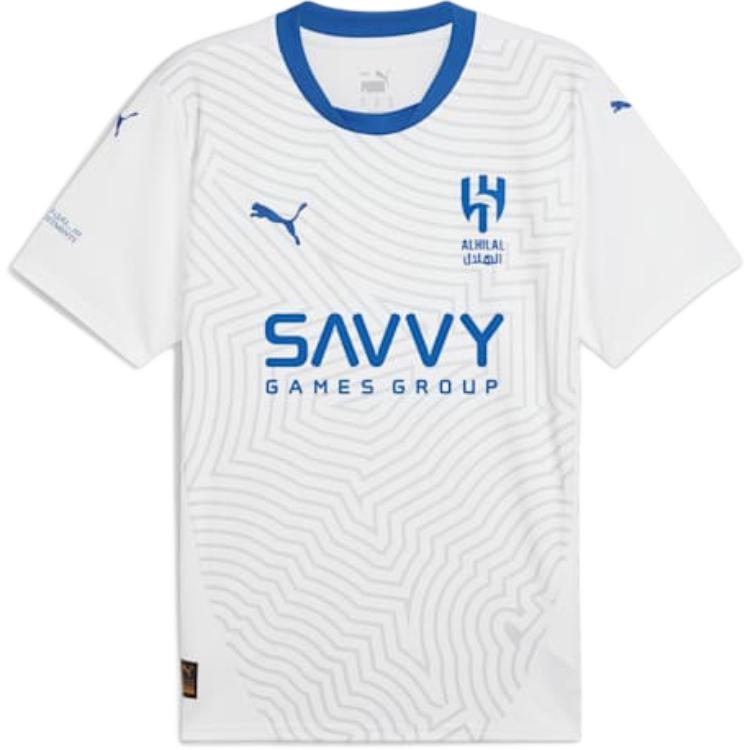 Puma Drycell Al Hilal Saudi F.C. 24/25 Away Replica Jersey Men Jersey White Blue 77888202