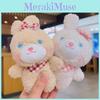 Keychain Teddy Rabbit Cute Cartoon Plush Toy Girls Kid Backpack Ornament Hanging