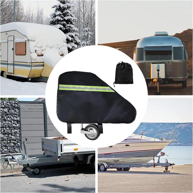Защитный чехол для фаркопа, чехол для опорного домкрата, водонепроницаемый, ветрозащитный, тент для RV, ткань Оксфорд 600D для дождя, снега, солнечного света