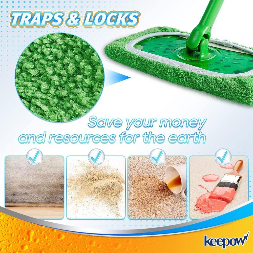 6 шт. Моющиеся сменные салфетки для швабры Swiffer, не оставляющие ворсинок, бытовые