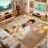 Elvis Presley Personalized Crystal Velvet Carpet, Customized Name Text Soft Anti‑Slip Rug for Living Room Bedroom
