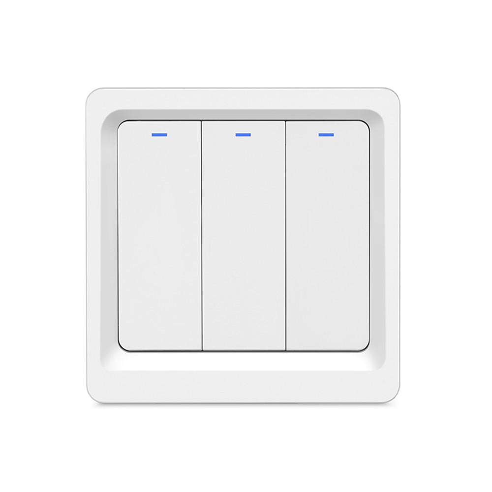 Умный 3-кнопочный переключатель сцен Zigbee Tuya с управлением через Bluetooth-приложение
