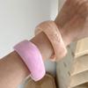 Smudged Wide Chunky Bangle Marbling Cuff Bracelet Vintage Irregular Resin Bracelet  Gifts