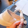 Кожаные туфли для девочек, туфли принцессы с милым бантом для девочек, осенняя детская студенческая обувь с мягкой подошвой для маленьких девочек