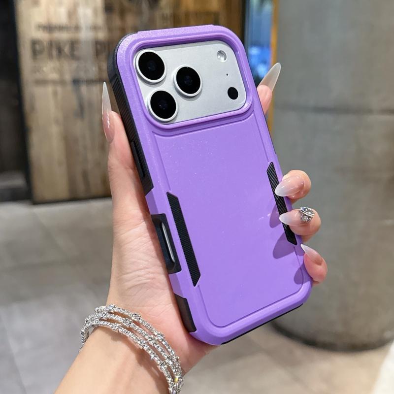 Гибридный ударопрочный чехол-броня для iPhone 17 Air 16E 16 15 14 Plus 13 12 11 Pro Max Двухслойная жесткая прочная защитная крышка